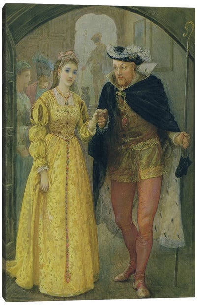 Henry VIII and Anne Boleyn Canvas Art Print