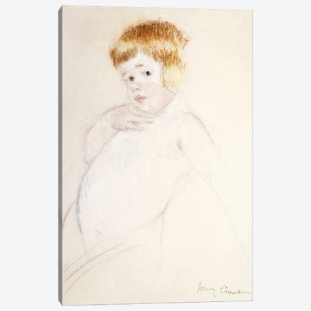 Study Of The Baby, The Caress, c.1902 Canvas Print #BMN6870} by Mary Stevenson Cassatt Canvas Artwork
