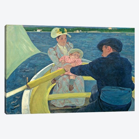 The Boating Party, 1893-94 Canvas Print #BMN6872} by Mary Stevenson Cassatt Canvas Art