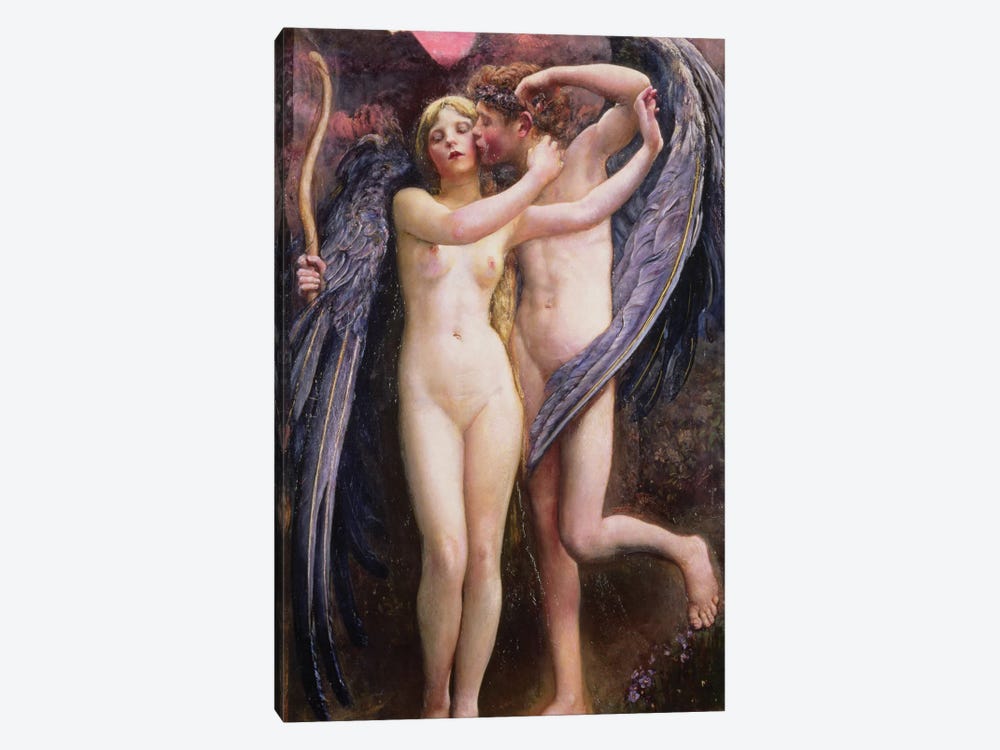 Cupid and Psyche 1-piece Canvas Artwork