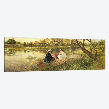 Our Holiday Canvas Print #BMN688} by Charles James Lewis Canvas Artwork