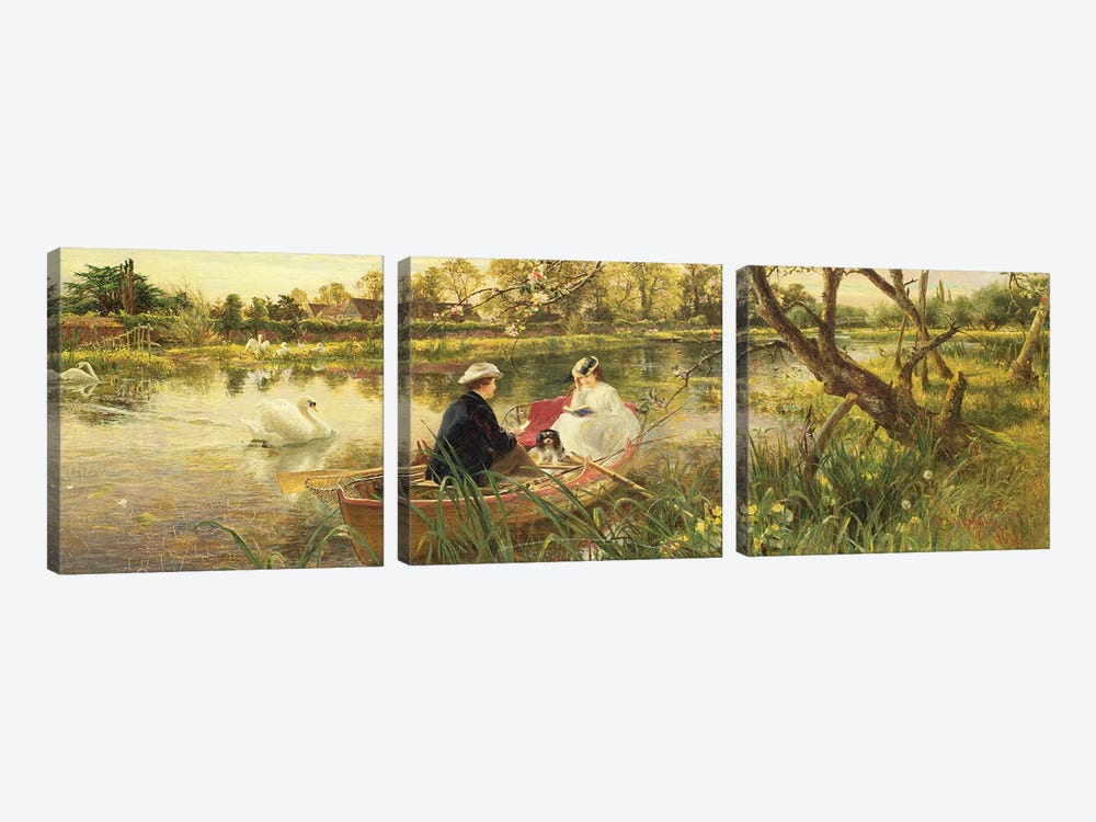 Our Holiday by Charles James Lewis 3-piece Canvas Art Print