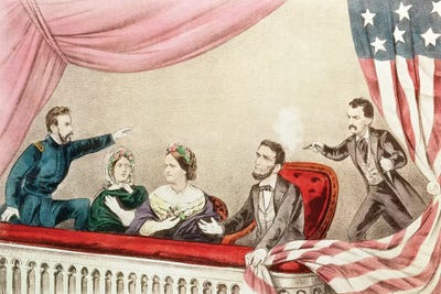 Assassination Of Abraham Lincoln by Currier & Ives canvas print