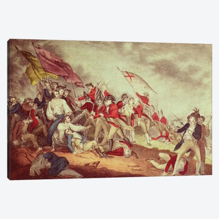 Battle At Bunker's Hill Canvas Print #BMN6899} by Currier & Ives Canvas Art