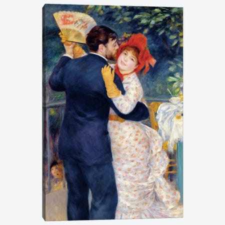 A Dance in the Country, 1883  Canvas Print #BMN689} by Pierre-Auguste Renoir Canvas Artwork