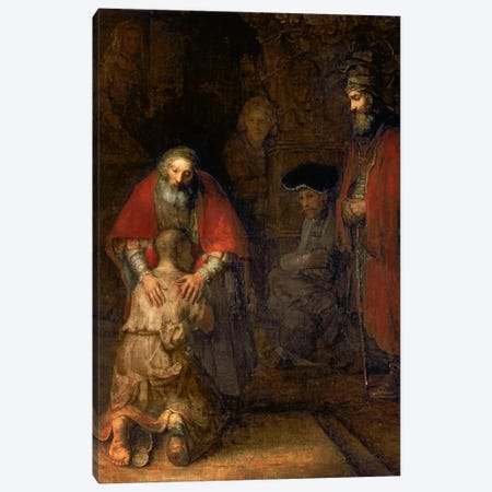 Return of the Prodigal Son, c.1668-69  Canvas Print #BMN692} by Rembrandt van Rijn Canvas Print
