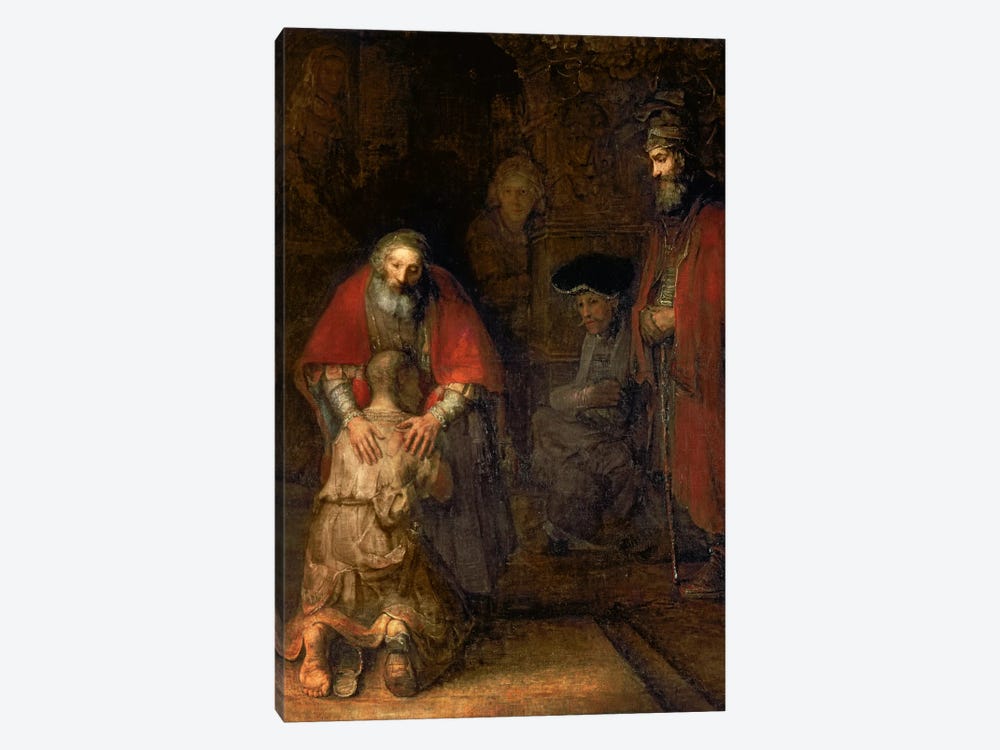 Return of the Prodigal Son, c.1668-69  by Rembrandt van Rijn 1-piece Canvas Wall Art