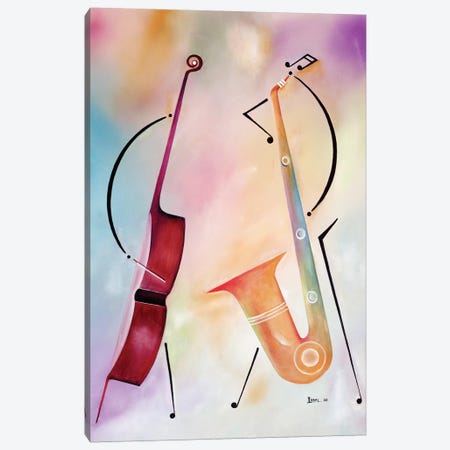 Bass And Sax Canvas Print #BMN6945} by Ikahl Beckford Canvas Art Print