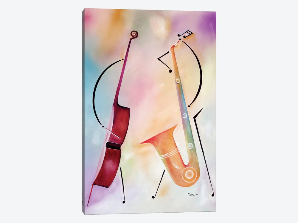 Bass And Sax by Ikahl Beckford 1-piece Canvas Wall Art