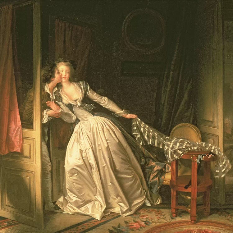 The Stolen Kiss, c.1788 by Jean-Honore Fragonard wall art