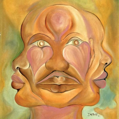 Faces Of Copulation by Ikahl Beckford framed wall art