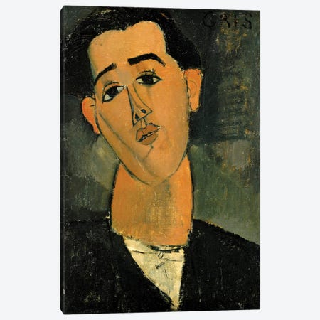 Portrait Of Juan Gris, 1915 Canvas Print #BMN6985} by Amedeo Modigliani Canvas Print