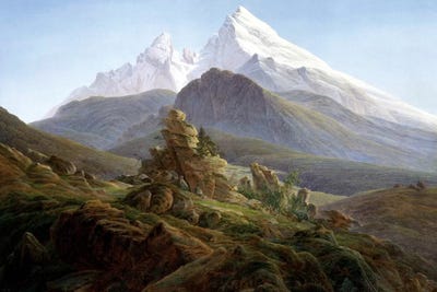 The Watzmann by Caspar David Friedrich metal wall art