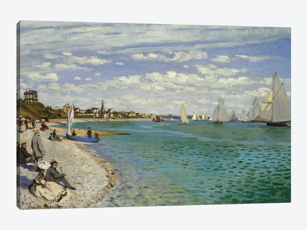 Regatta At Sainte-Adresse, 1867 by Claude Monet 1-piece Art Print