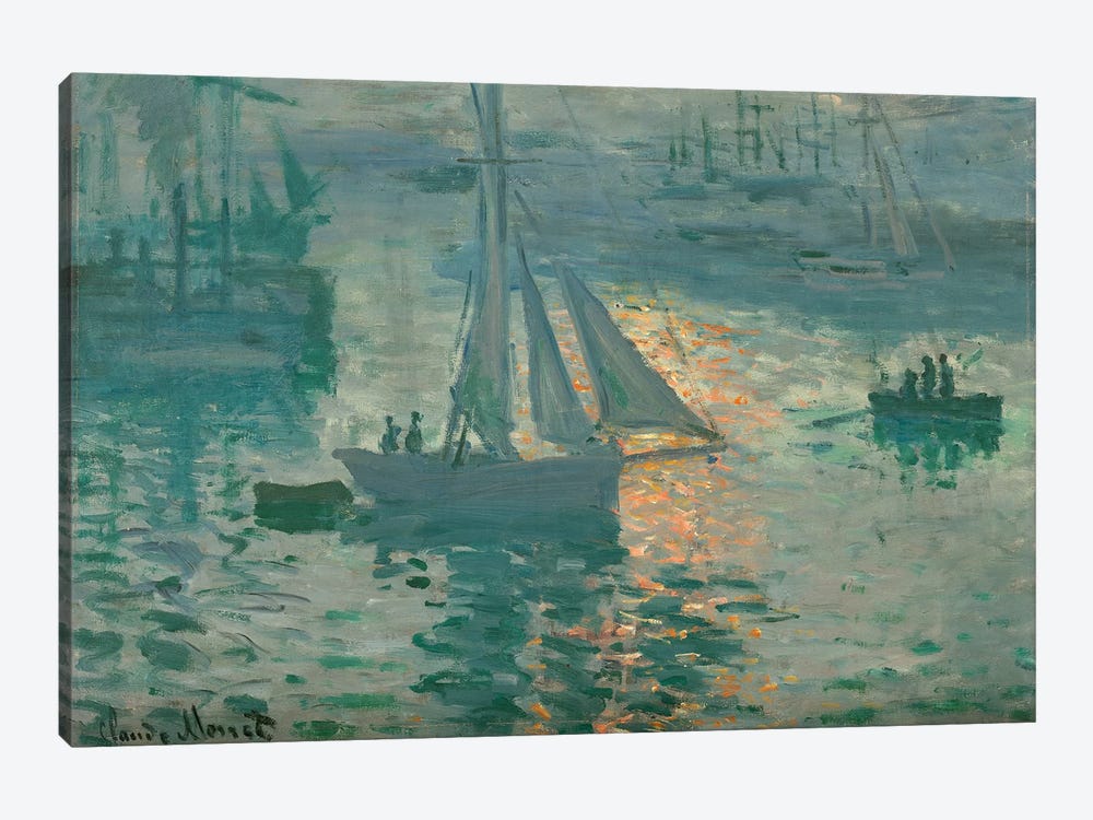 Sunrise (Marine), 1873 by Claude Monet 1-piece Canvas Art