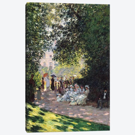 The Parc Monceau, 1878 Canvas Print #BMN7003} by Claude Monet Canvas Artwork