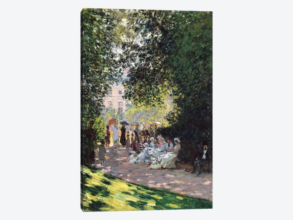 The Parc Monceau, 1878 by Claude Monet 1-piece Canvas Art