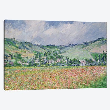 The Poppy Field Near Giverny, 1885 Canvas Print #BMN7004} by Claude Monet Art Print