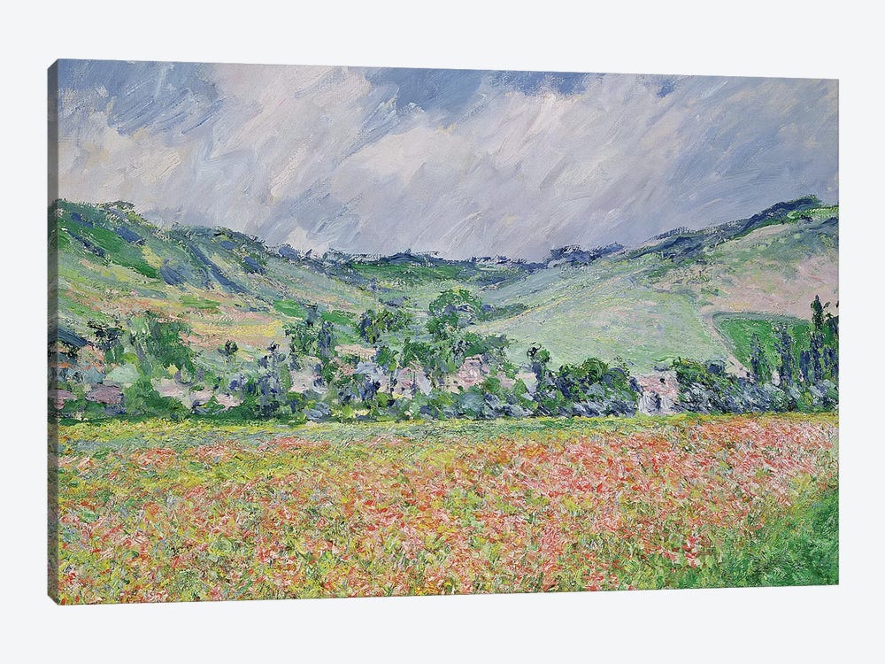 The Poppy Field Near Giverny, 1885 by Claude Monet 1-piece Art Print