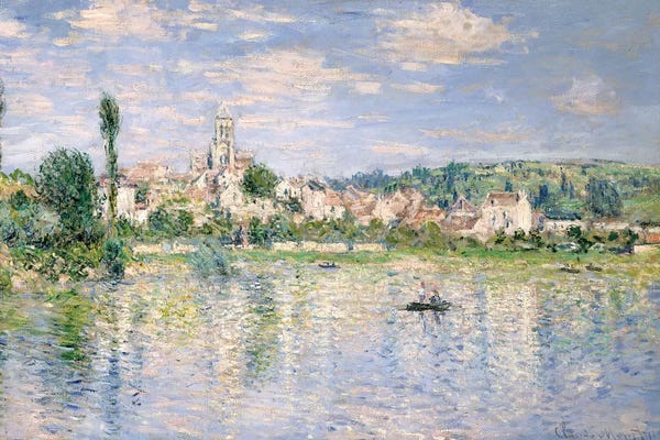 Villages & Towns: Vetheuil In Summer, 1880 by Claude Monet