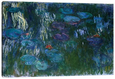 Water Lilies, 1916-19 Canvas Art Print - Claude Monet