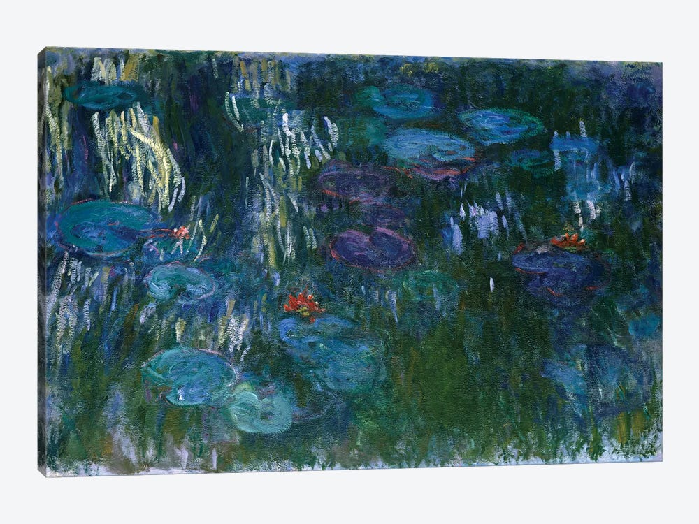 Water Lilies, 1916-19 by Claude Monet 1-piece Canvas Art Print