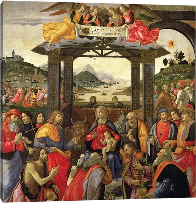 The Adoration Of The Magi, 1488 Canvas Art Print - Domenico Ghirlandaio