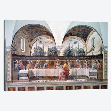 The Last Supper Canvas Print #BMN7009} by Domenico Ghirlandaio Canvas Art