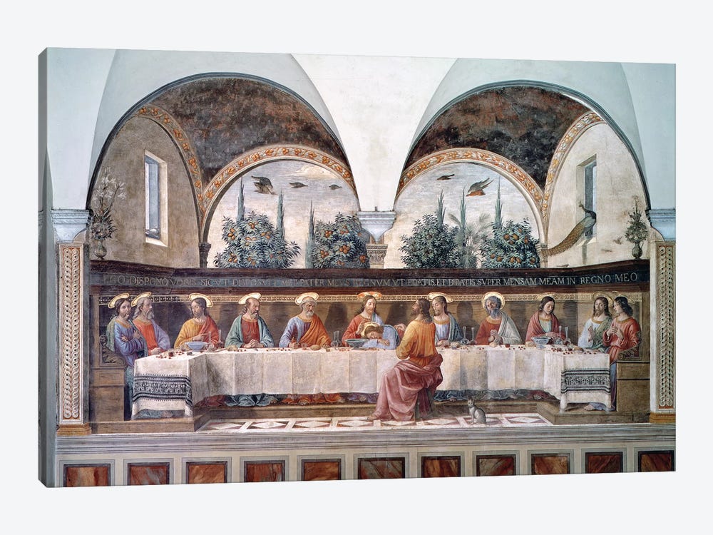 The Last Supper by Domenico Ghirlandaio 1-piece Canvas Wall Art