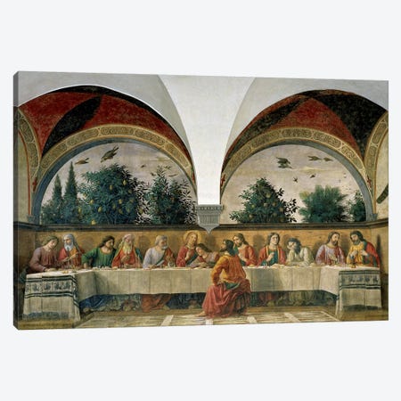 The Last Supper, 1480 Canvas Print #BMN7010} by Domenico Ghirlandaio Canvas Print