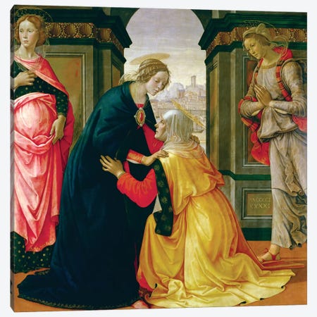 The Visitation, 1491 Canvas Print #BMN7011} by Domenico Ghirlandaio Canvas Print