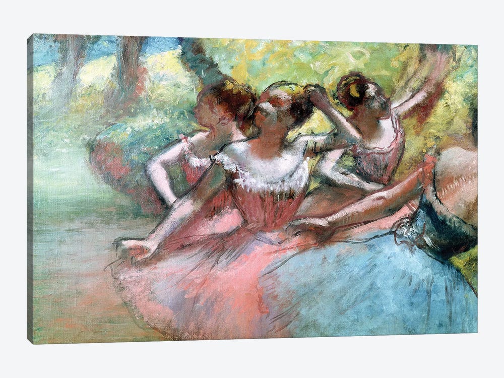 Four Ballerinas On The Stage by Edgar Degas 1-piece Art Print