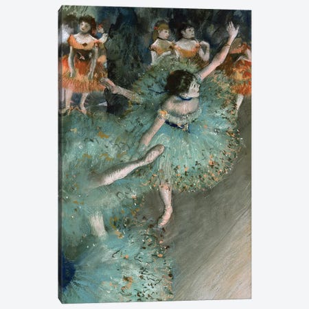 Swaying Dancer (Dancer In Green), 1877-79 Canvas Print #BMN7014} by Edgar Degas Canvas Wall Art