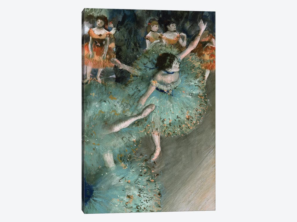 Swaying Dancer (Dancer In Green), 1877-79 by Edgar Degas 1-piece Canvas Artwork