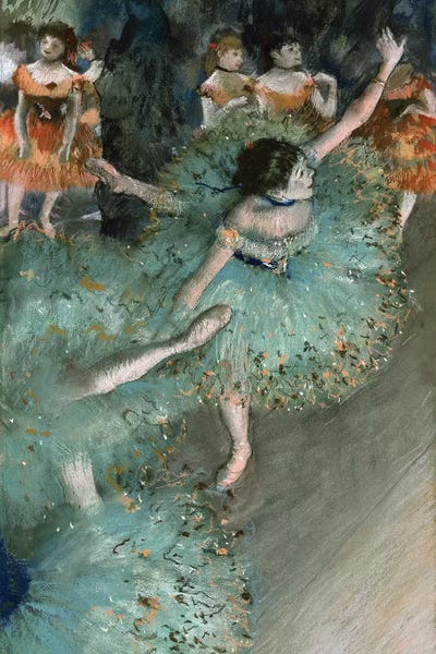Kids Art Girls: Swaying Dancer (Dancer In Green), 1877-79 by Edgar Degas