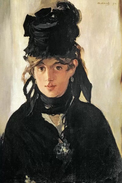 Edouard Manet: Berthe Morisot With A Bouquet Of Violets, 1872 by Edouard Manet