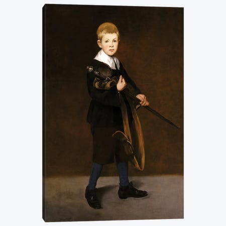 Boy With A Sword, 1861 Canvas Print #BMN7017} by Edouard Manet Canvas Wall Art
