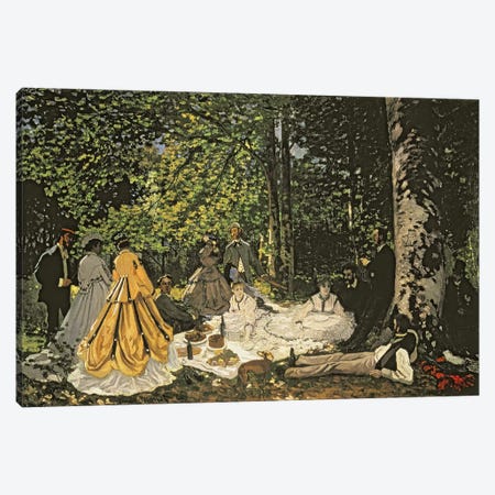 Le Dejeuner sur l'Herbe, 1865-1866  Canvas Print #BMN701} by Claude Monet Canvas Print