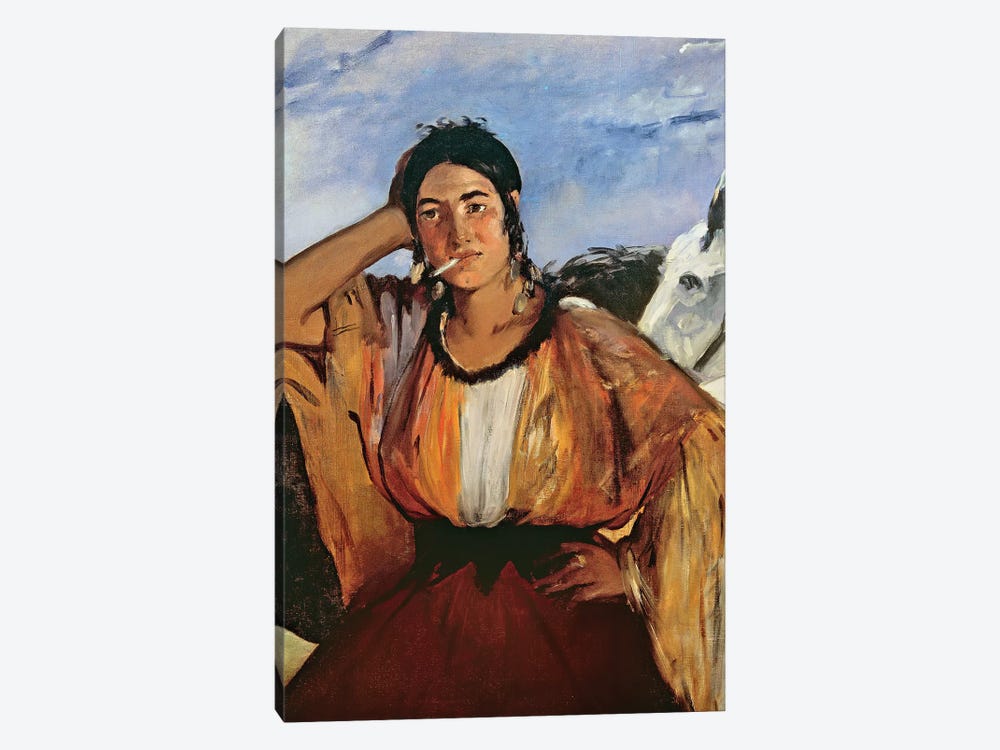 Gypsy With A Cigarette by Edouard Manet 1-piece Canvas Art Print