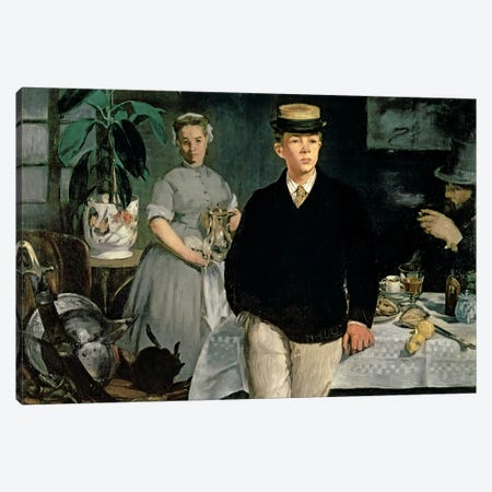 Luncheon In The Studio, 1868 Canvas Print #BMN7023} by Edouard Manet Canvas Wall Art