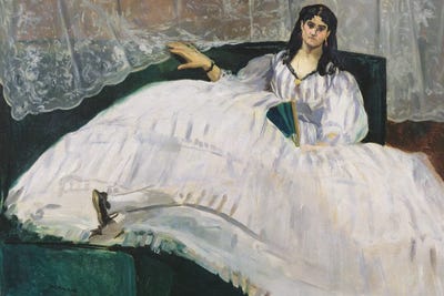 Portrait Of Jeanne Duval, 1862 Canvas Artwork by Edouard