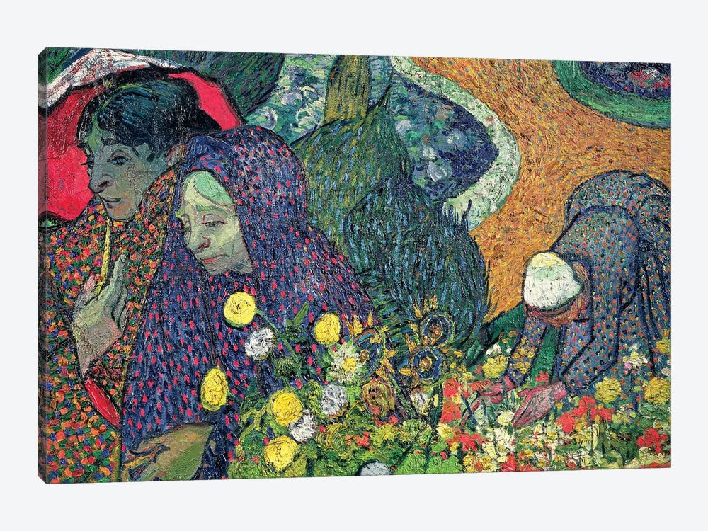 Ladies Of Arles (Memories Of The Garden At Etten), 1888 by Vincent van Gogh 1-piece Canvas Artwork