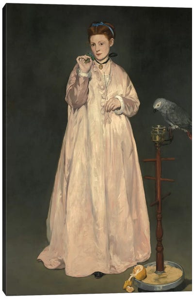 Young Lady In 1866 Canvas Art Print - Edouard Manet