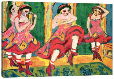 Czardas Dancers, 1908-20 Canvas Art Print