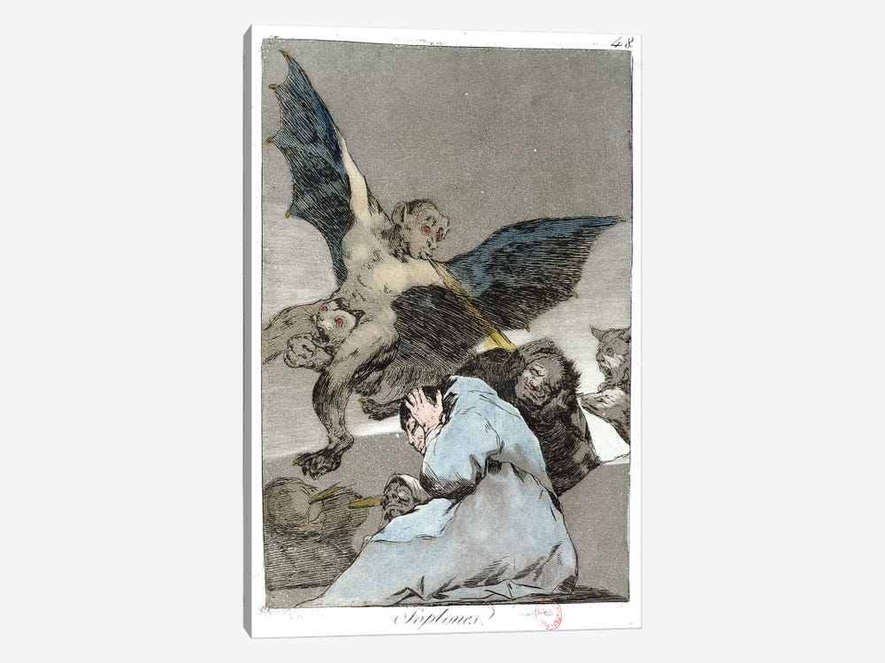 Snitches? (Color Illustration From Los Caprichos), 1799 by Francisco Goya 1-piece Canvas Print