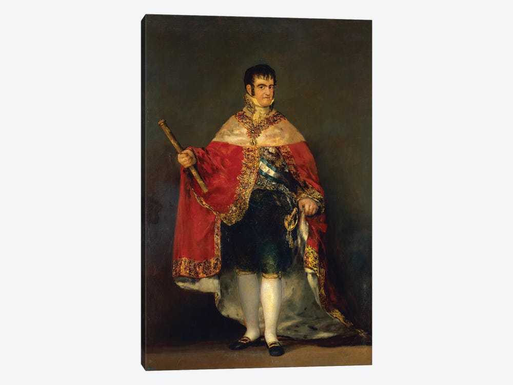 Portrait Of Ferdinand VII, 1814 by Francisco Goya 1-piece Canvas Art Print