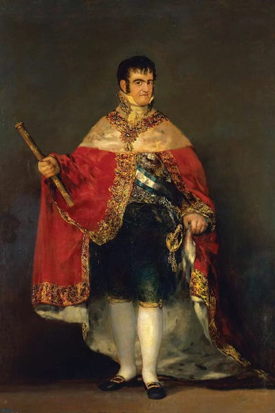 Romanticism: Portrait Of Ferdinand VII, 1814 by Francisco Goya