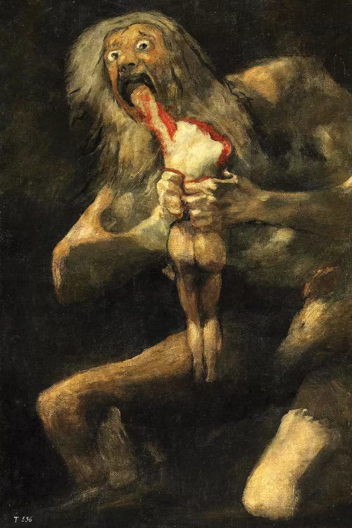 Saturn Devouring One Of His Sons, 1821-23