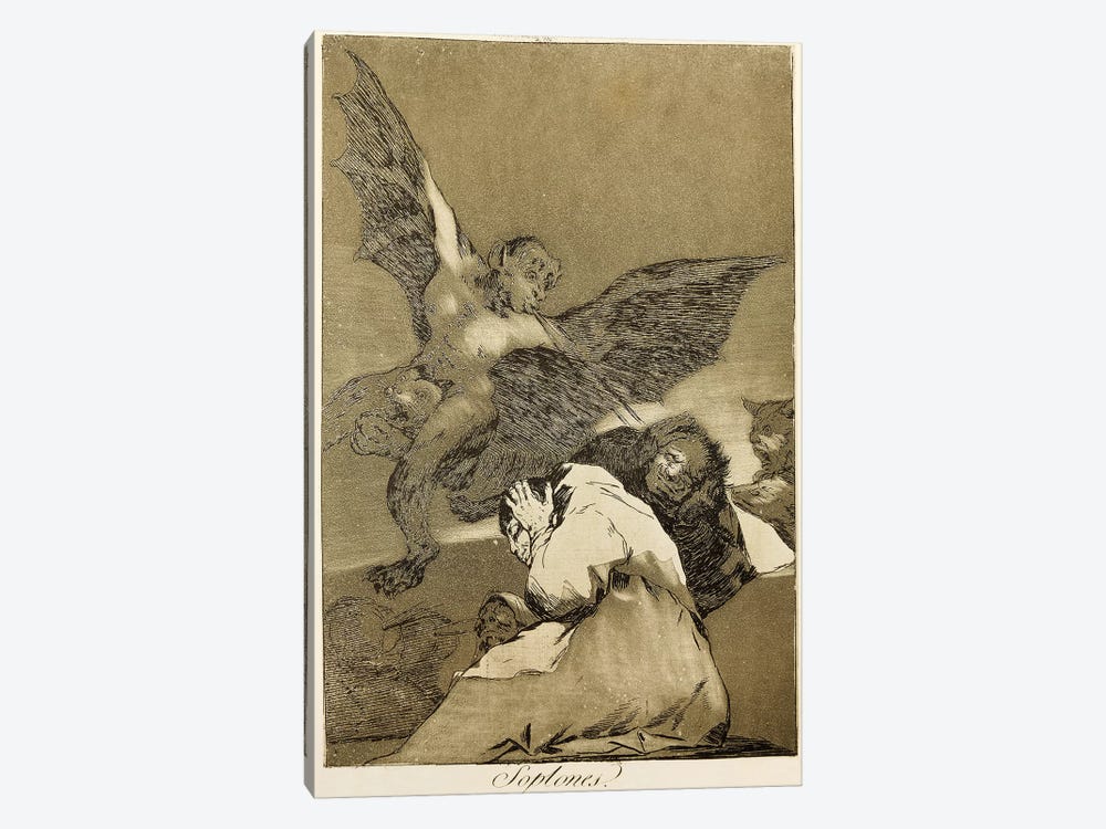 Snitches? (Illustration From Los Caprichos), 1799 by Francisco Goya 1-piece Canvas Art Print