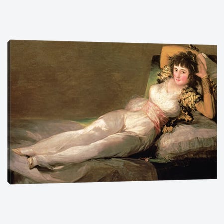 The Clothed Maja, c.1800 Canvas Print #BMN7055} by Francisco Goya Canvas Art